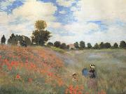 Claude Monet Poppies near Argenteuil (mk06) France oil painting reproduction